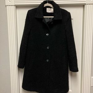 Beautiful, warm black Fleurette coat from Nordstrom Size: 14
